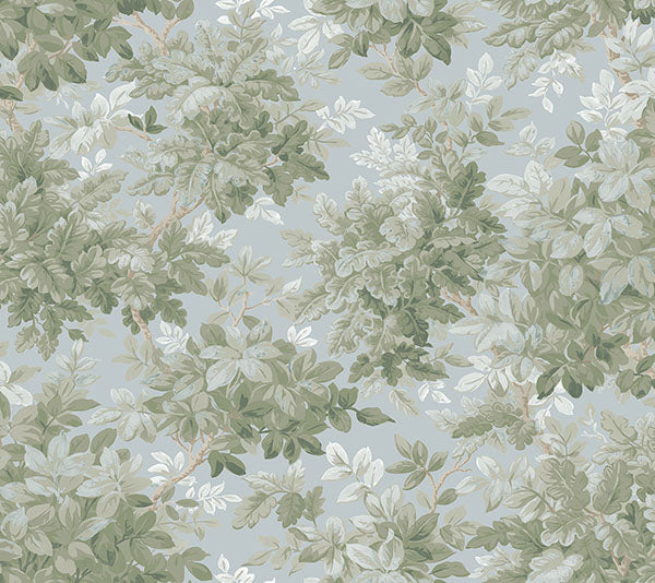 A-Street Prints 4147-80007 Greenwood Light Blue Deciduous Wallpaper - Eade's Wallpaper