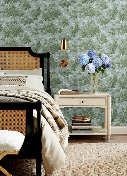 A-Street Prints 4147-80007 Greenwood Light Blue Deciduous Wallpaper - Eade's Wallpaper