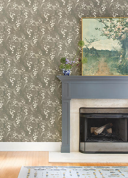 A-Street Prints 4147-80011 Linden Stone Jungle Canopy Wallpaper - Eade's Wallpaper