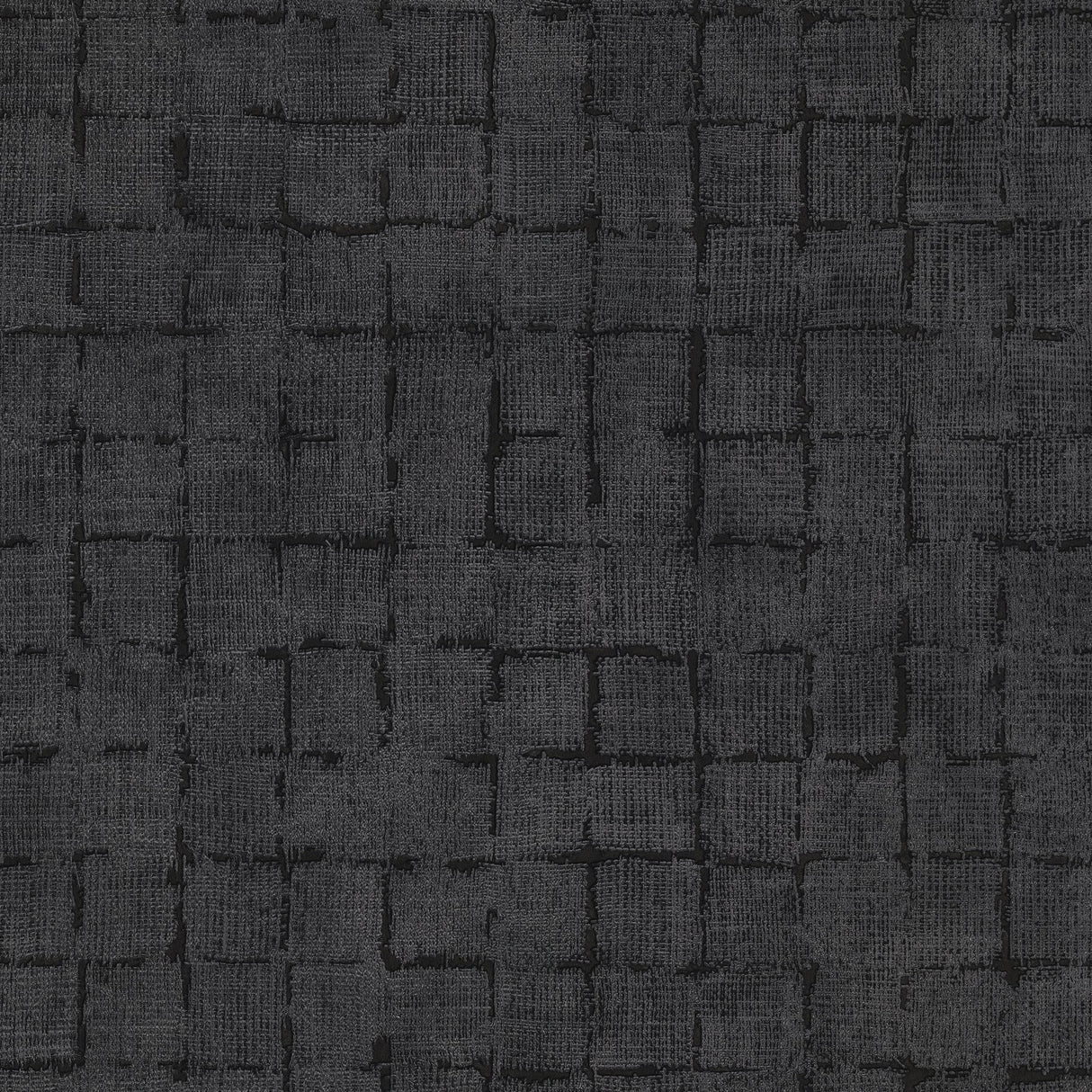Advantage 4157-333456 Blocks Charcoal Checkered Wallpaper
