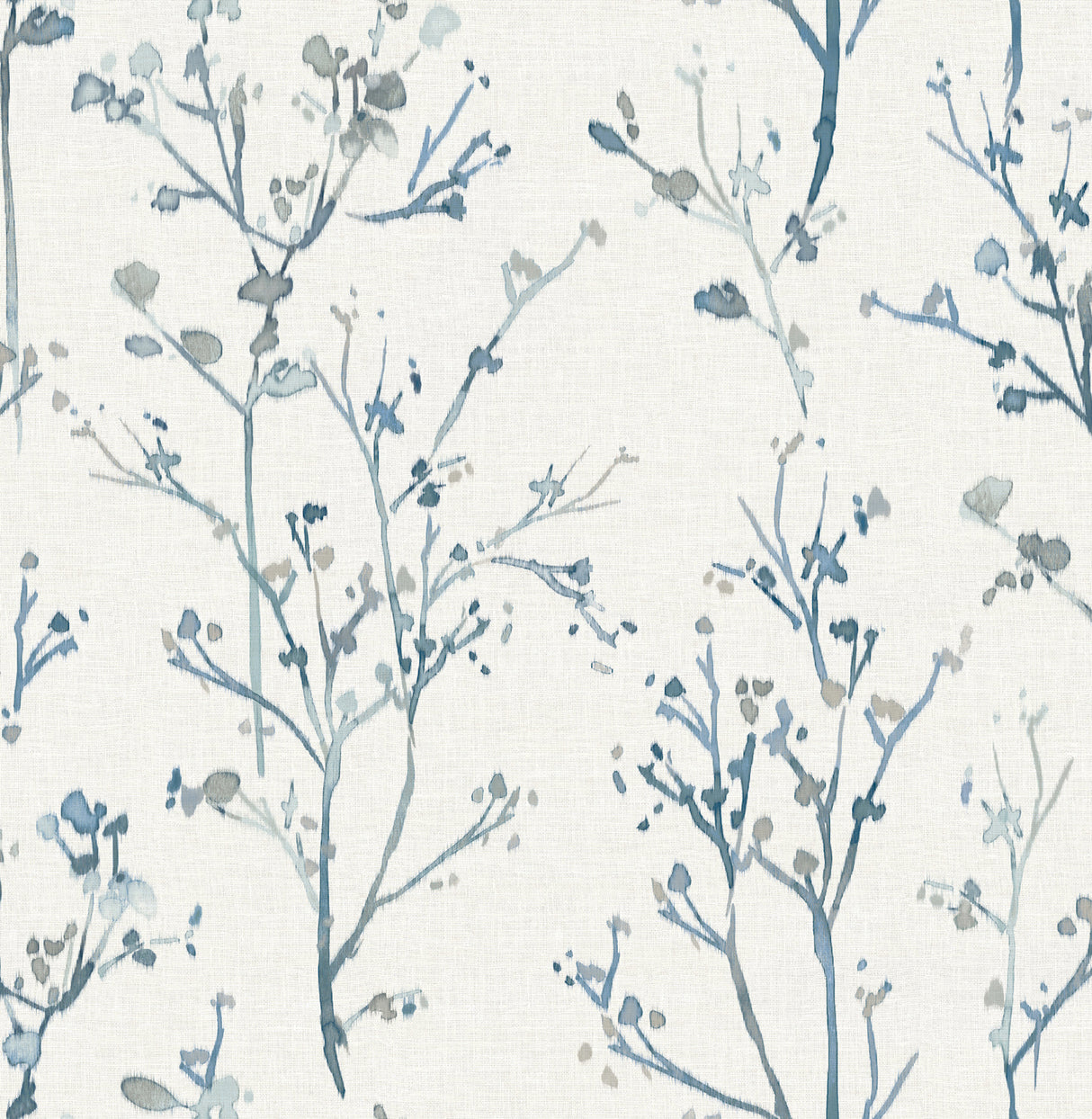 A-Street Prints 4177-27721 Silverling Blue Budding Branches