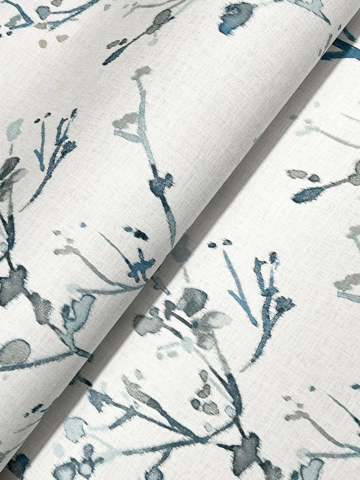 A-Street Prints 4177-27721 Silverling Blue Budding Branches