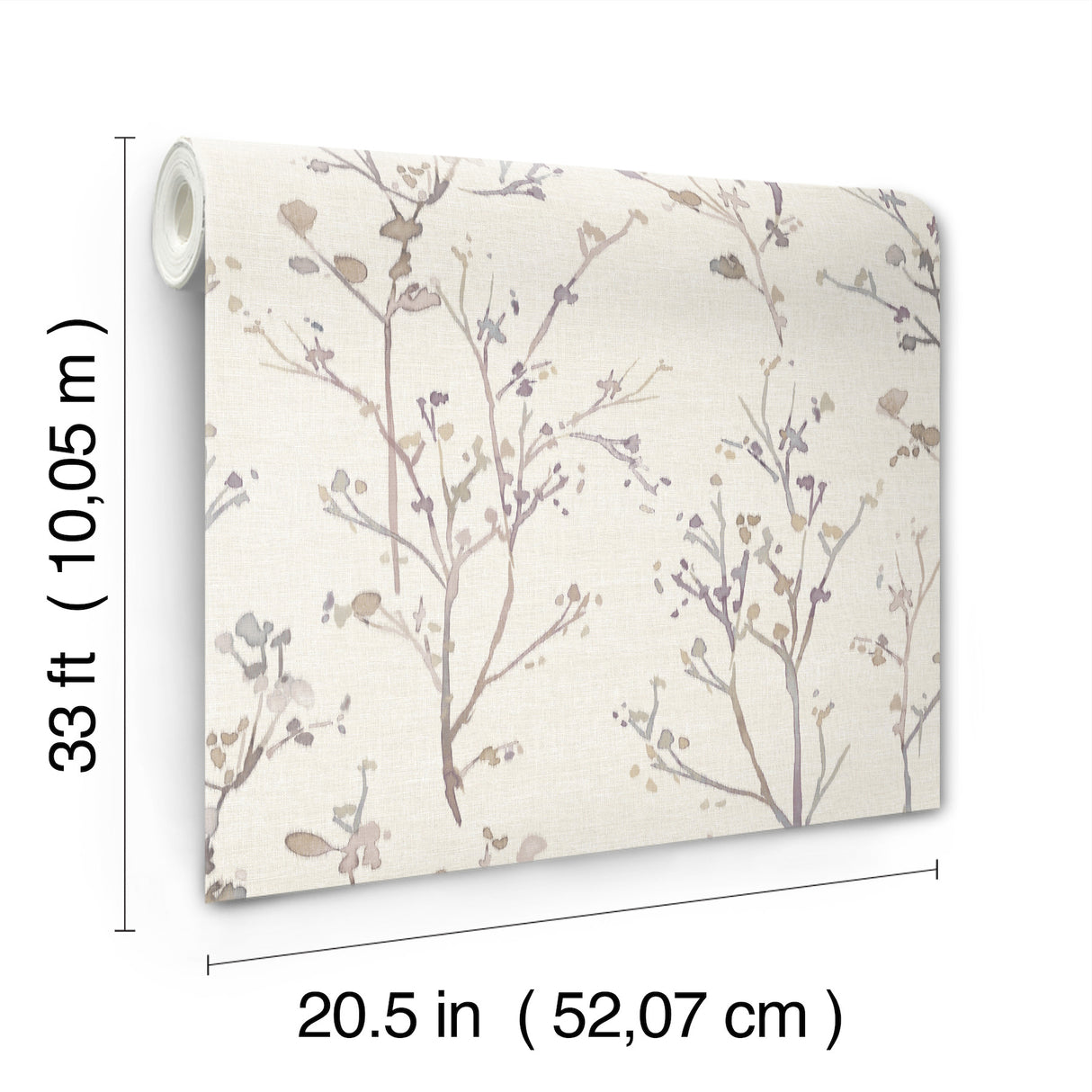 A-Street Prints 4177-27722 Silverling Lavender Budding Branc