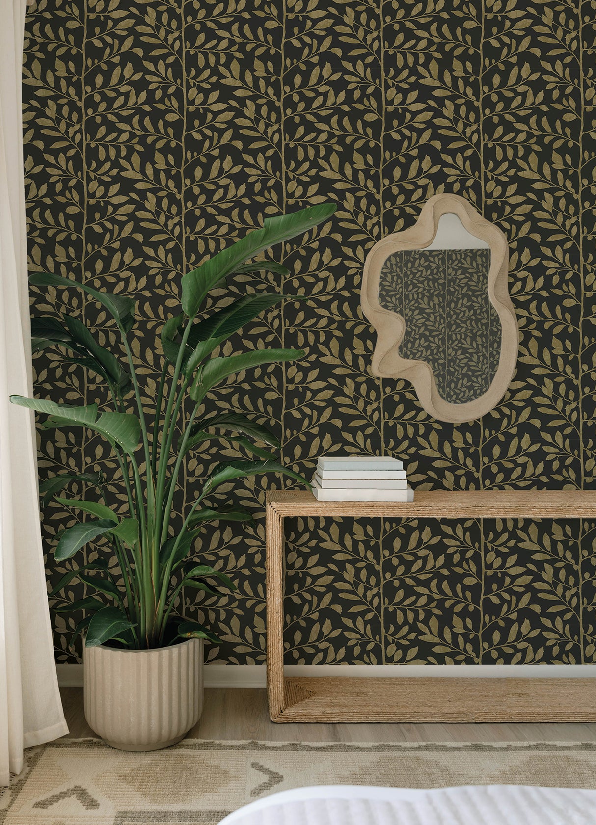 A-Street Prints 4177-83306 Sagecrest Black Sapling Wallpaper