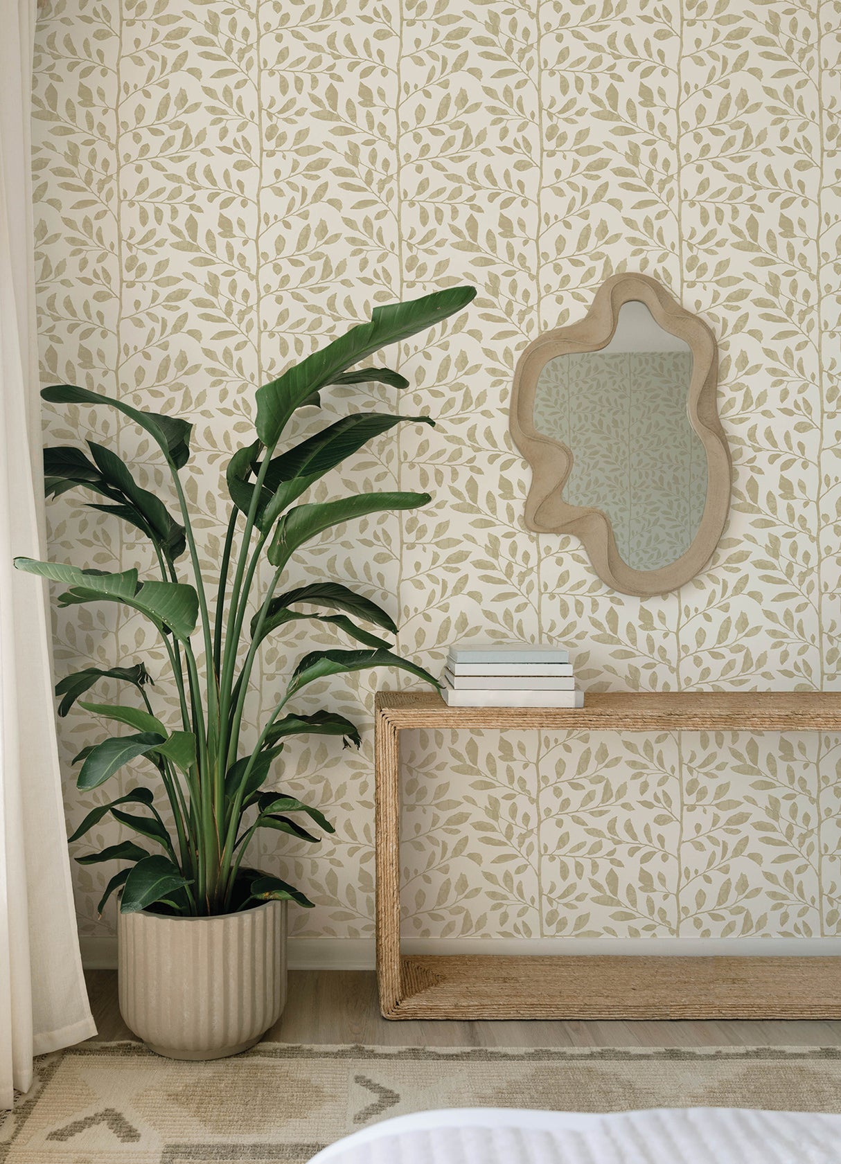 A-Street Prints 4177-83308 Sagecrest Platinum Sapling Wallpa