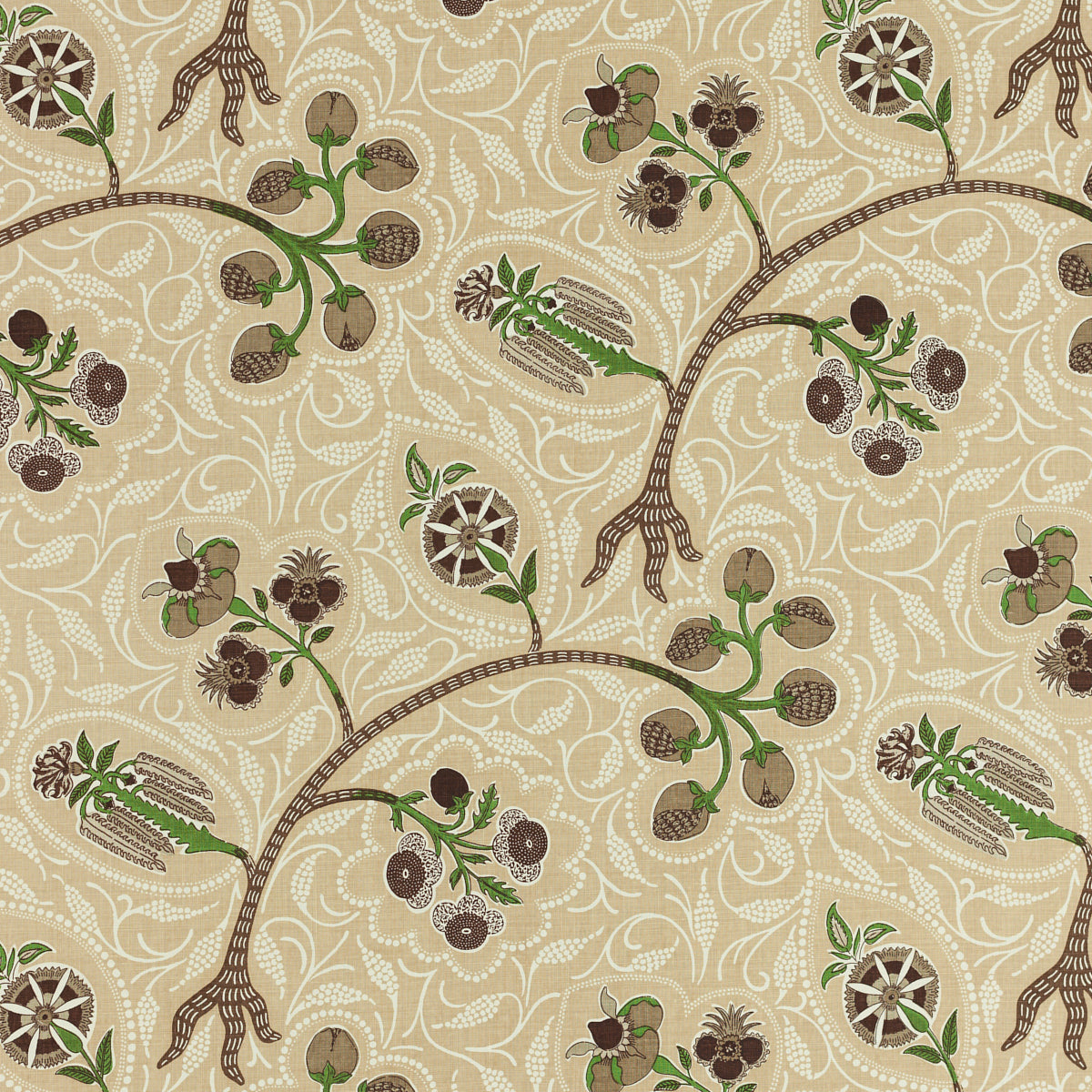 Schumacher 417V23 INDIRA in CARDAMON Fabric - RAOUL TEXTILES