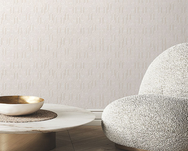 Warner Geometrics Fabric Backed Wallpaper 4184-4902 - Eade's