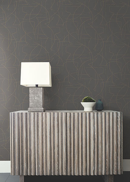 Warner Abstract Fabric Backed Wallpaper 4184-4904 - Eade's