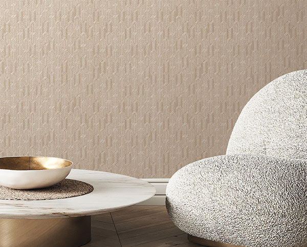Warner Geometrics Fabric Backed Wallpaper 4184-4908 - Eade's
