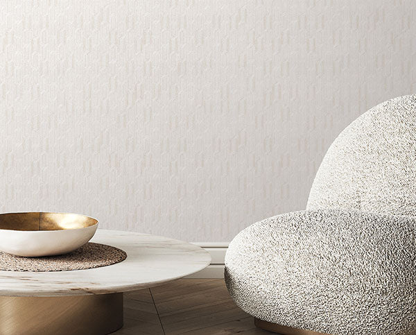 Warner Geometrics Fabric Backed Wallpaper 4184-4910 - Eade's