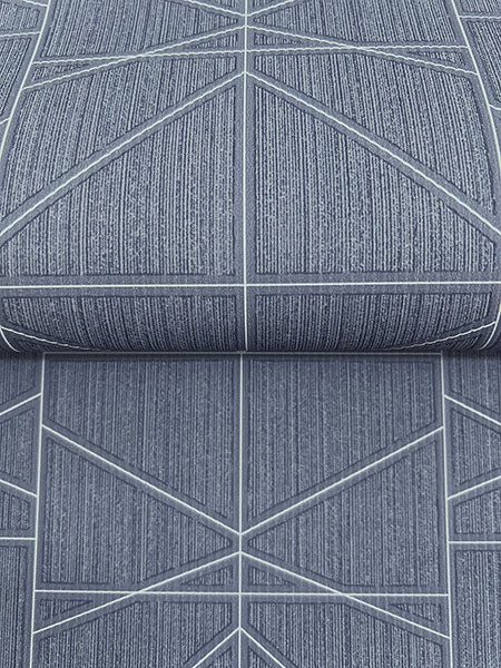 Warner Geometrics Fabric Backed Wallpaper 4184-4920 - Eade's