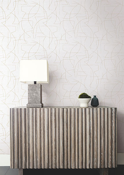 Warner Abstract Fabric Backed Wallpaper 4184-4931 - Eade's