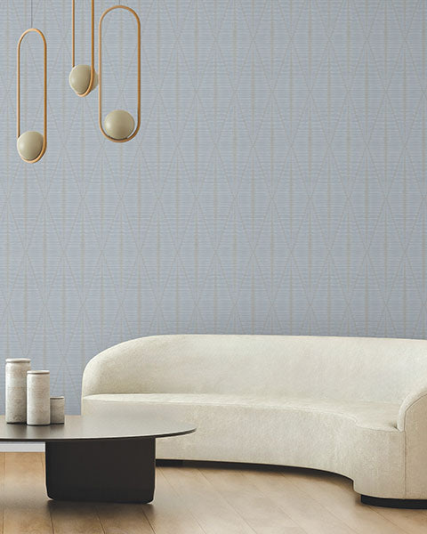 Warner Geometrics Fabric Backed Wallpaper 4184-4949 - Eade's