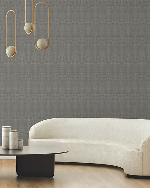 Warner Geometrics Fabric Backed Wallpaper 4184-4950 - Eade's