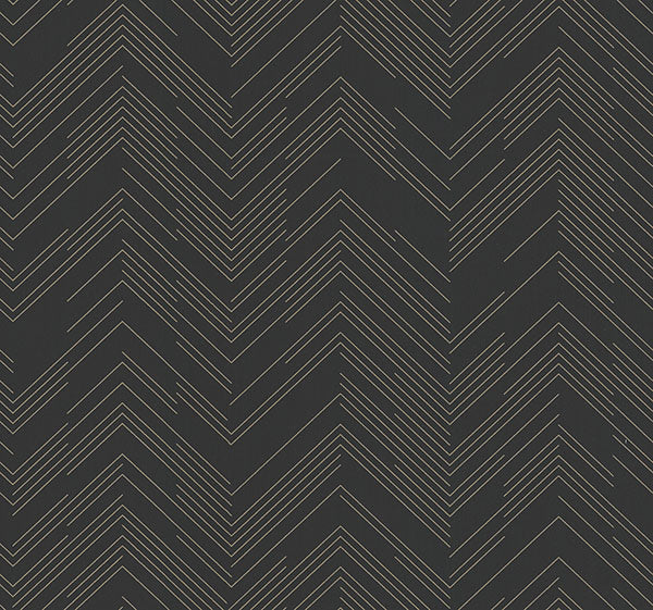Warner Chevron Fabric Backed Wallpaper 4184-4957 - Eade's
