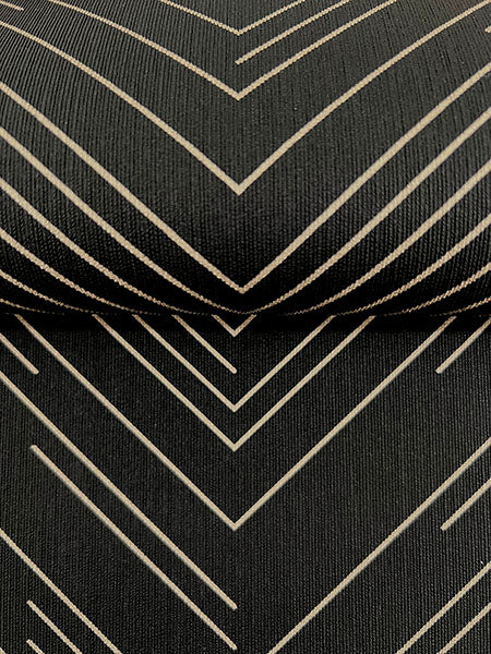 Warner Chevron Fabric Backed Wallpaper 4184-4957 - Eade's