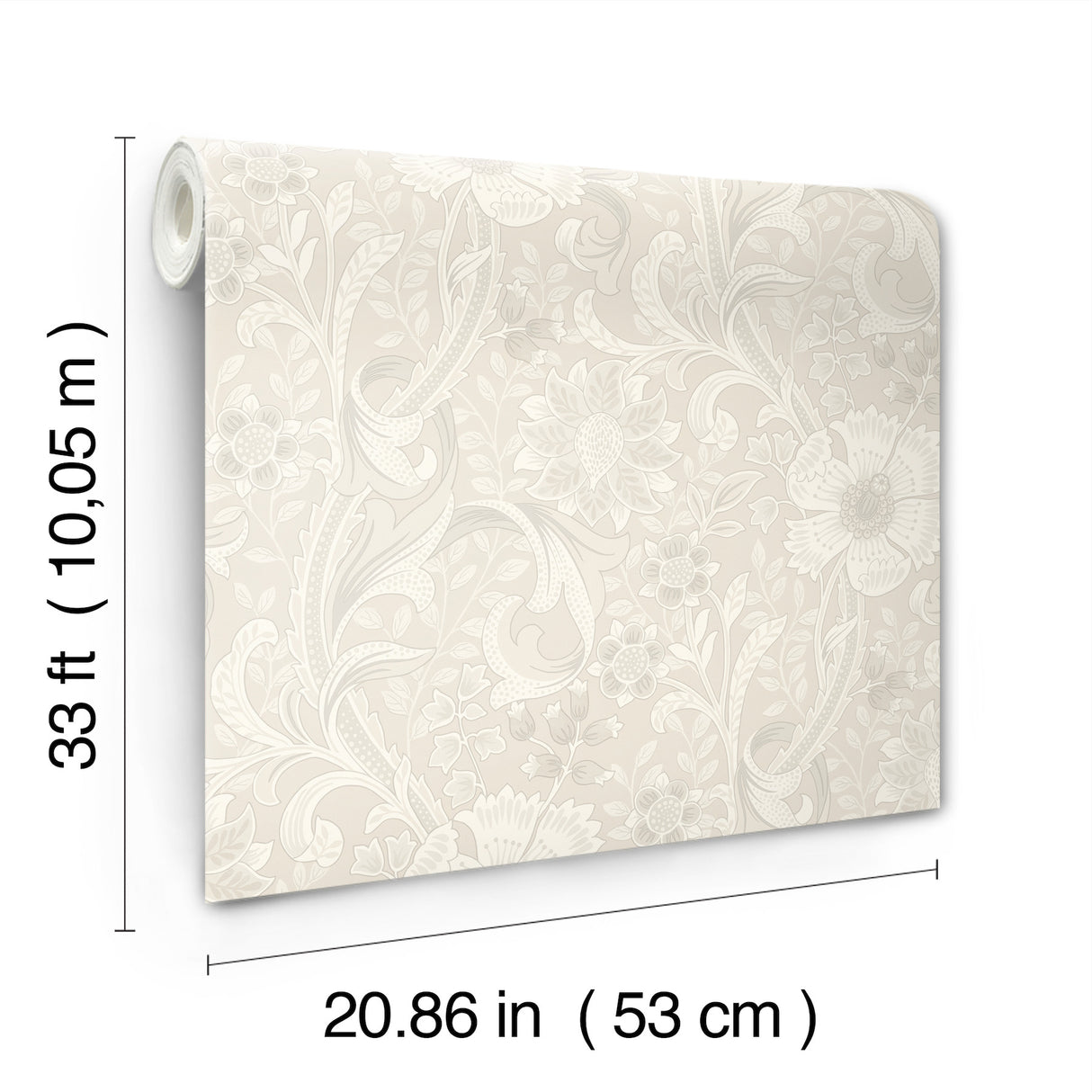 Chesapeake 4191-83011 Liora Neutral Floral Trail Wallpaper