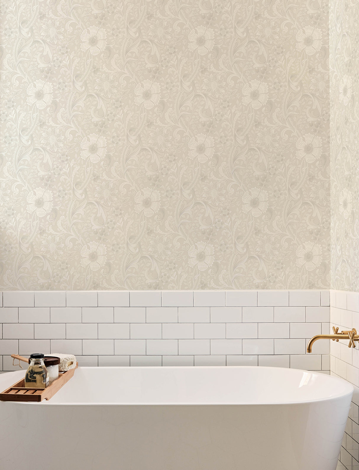Chesapeake 4191-83011 Liora Neutral Floral Trail Wallpaper