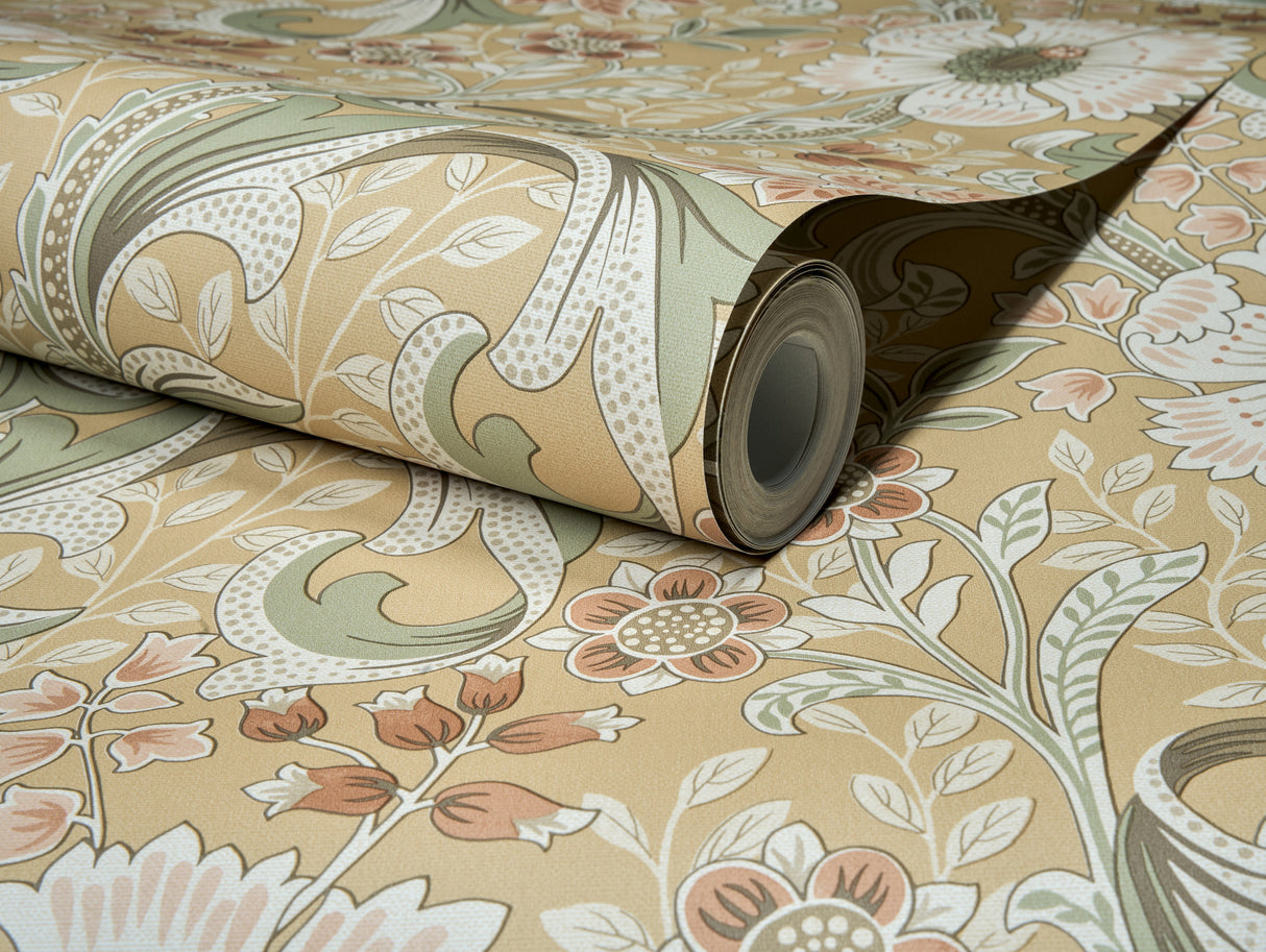 Chesapeake 4191-83016 Liora Butter Floral Trail Wallpaper