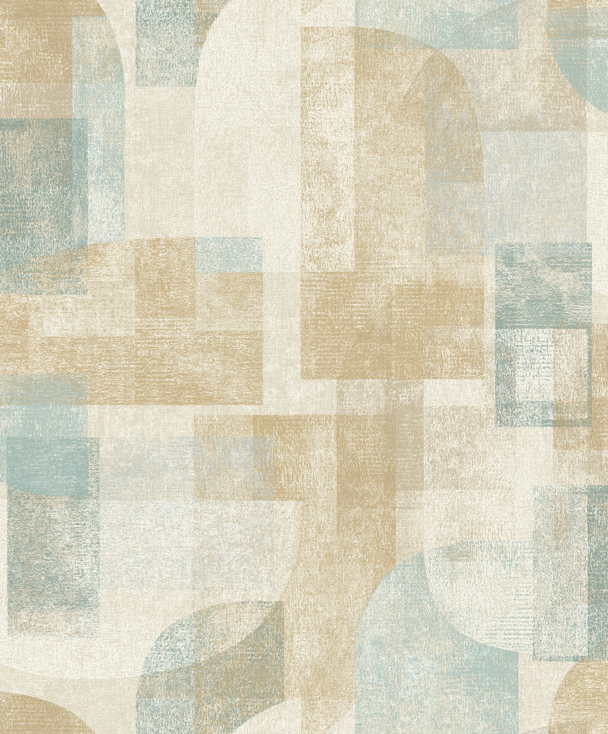Chesapeake 4191-83031 Cassandra Teal Block Geometric Wallpap