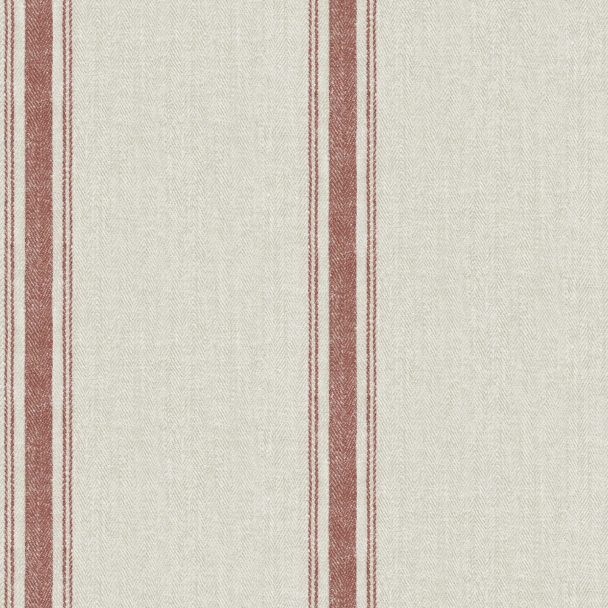 Chesapeake 4192-12464 Linette Red Fabric Stripe Wallpaper