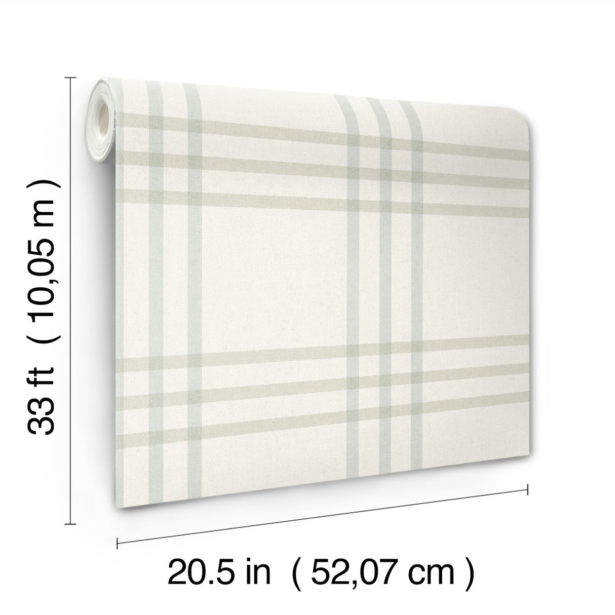 Chesapeake 4192-83400 Fletcher Aqua Plaid Wallpaper