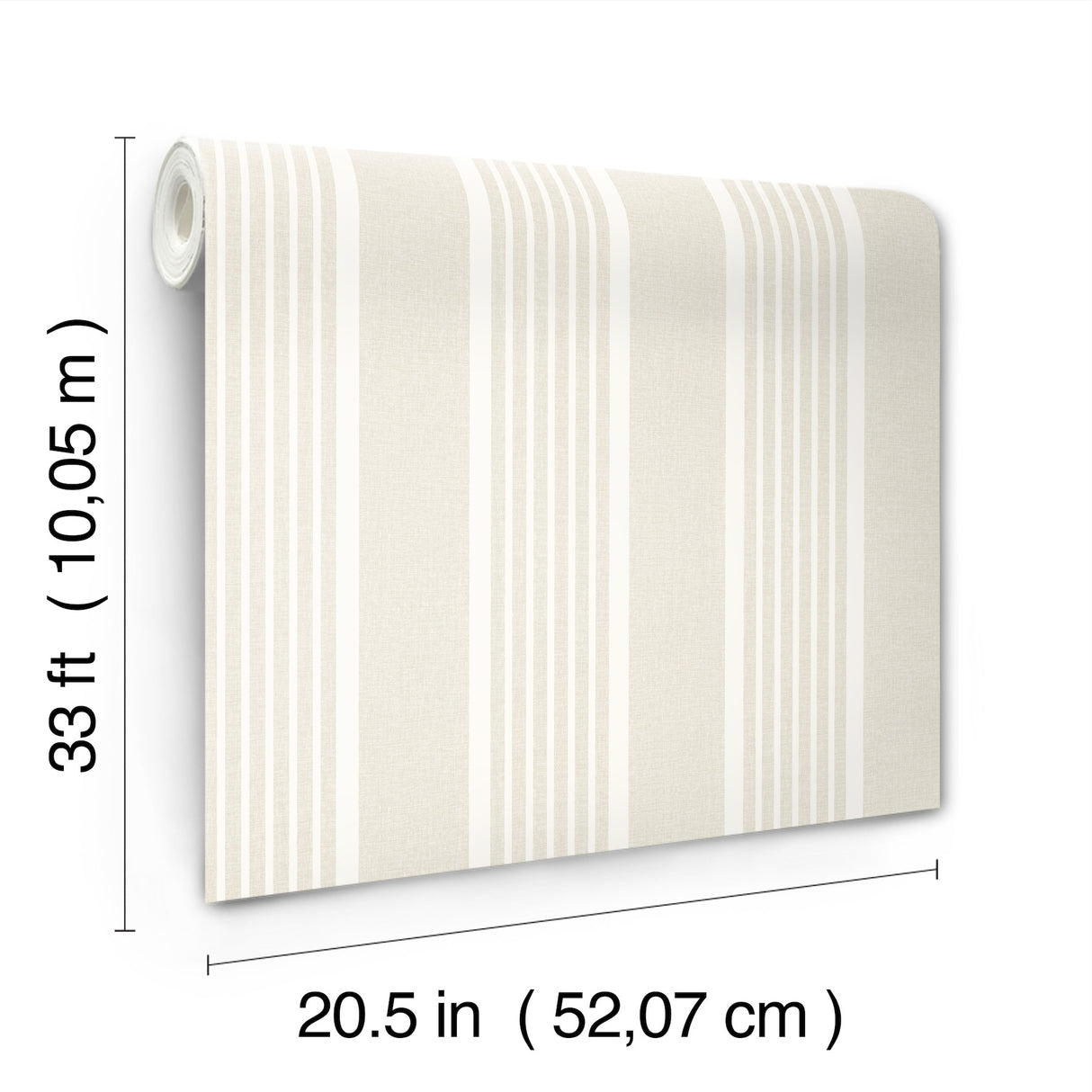 Chesapeake 4192-83433 Bingley Beige Embellished Stripe Wallp