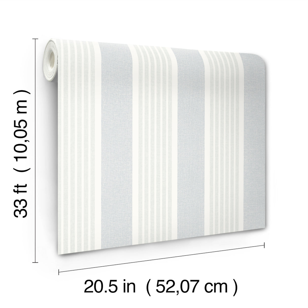 Chesapeake 4192-83436 Bingley Light Blue Embellished Stripe