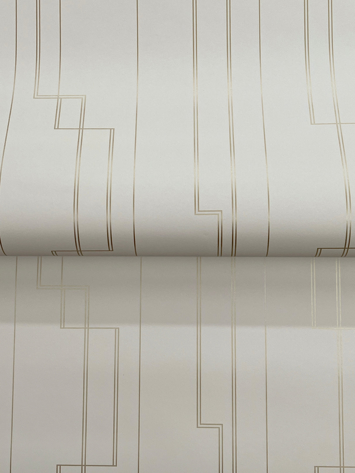 A-Street Prints 4198-27812 Anson Taupe Deco Detailing Wallpa