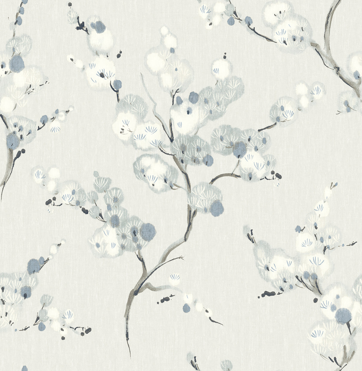 A-Street Prints 4198-27844 Bliss Sky Blue Blossom Wallpaper