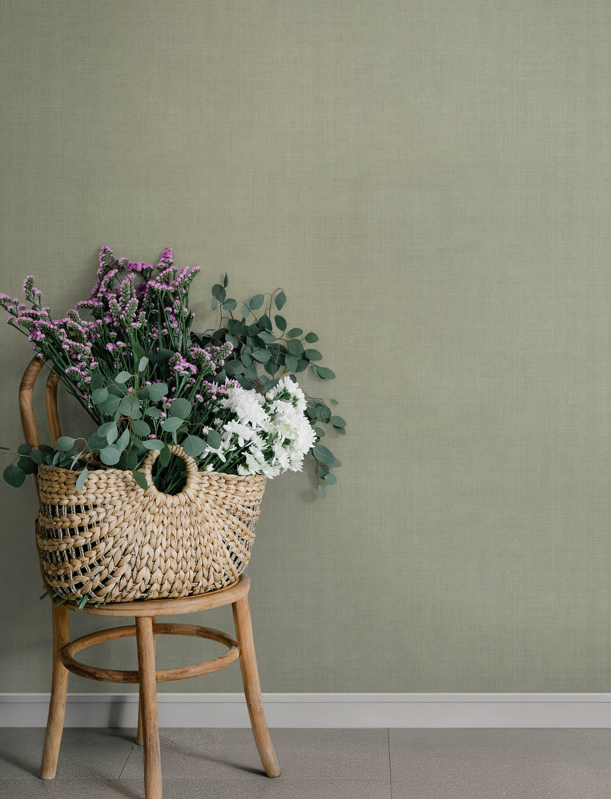 A-Street Prints 4201-16022 Midolin Pewter Texture Wallpaper