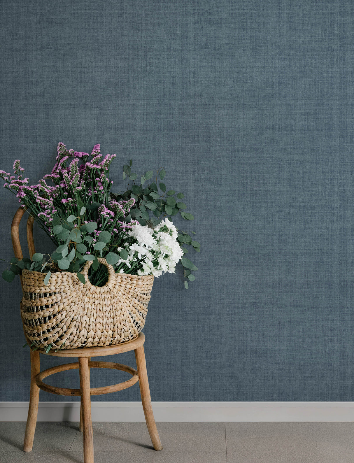 A-Street Prints 4201-16043 Midolin Blue Texture Wallpaper