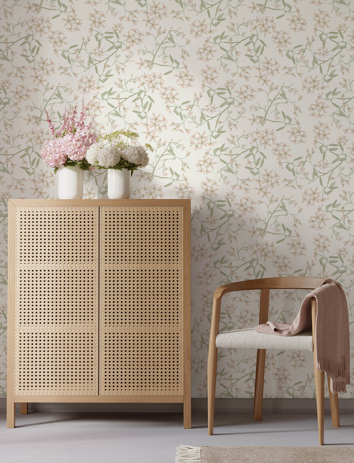 A-Street Prints 4201-20111 Paradis Blush Bouquet Toss Wallpa