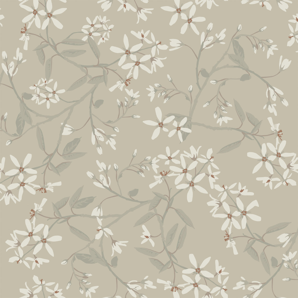 A-Street Prints 4201-20113 Paradis Grey Bouquet Toss Wallpap