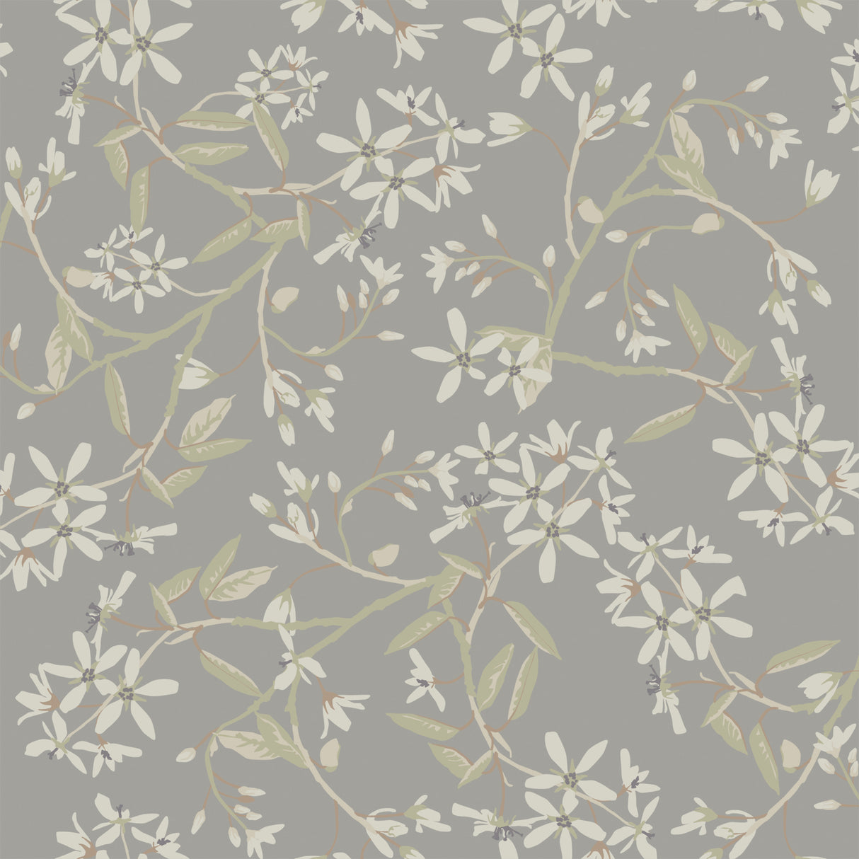 A-Street Prints 4201-20114 Paradis Slate Bouquet Toss Wallpa