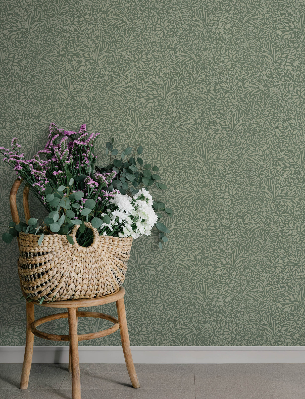 A-Street Prints 4201-20129 Kristina Evergreen Botanical Wall