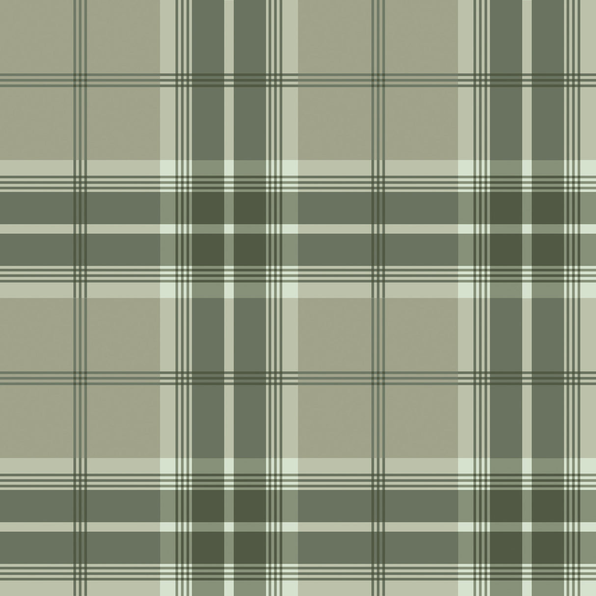 A-Street Prints 4201-20131 Emma Evergreen Plaid Wallpaper