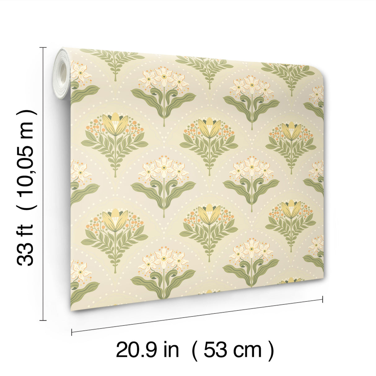 A-Street Prints 4201-48014 Maj Light Grey Floral Damask Wall