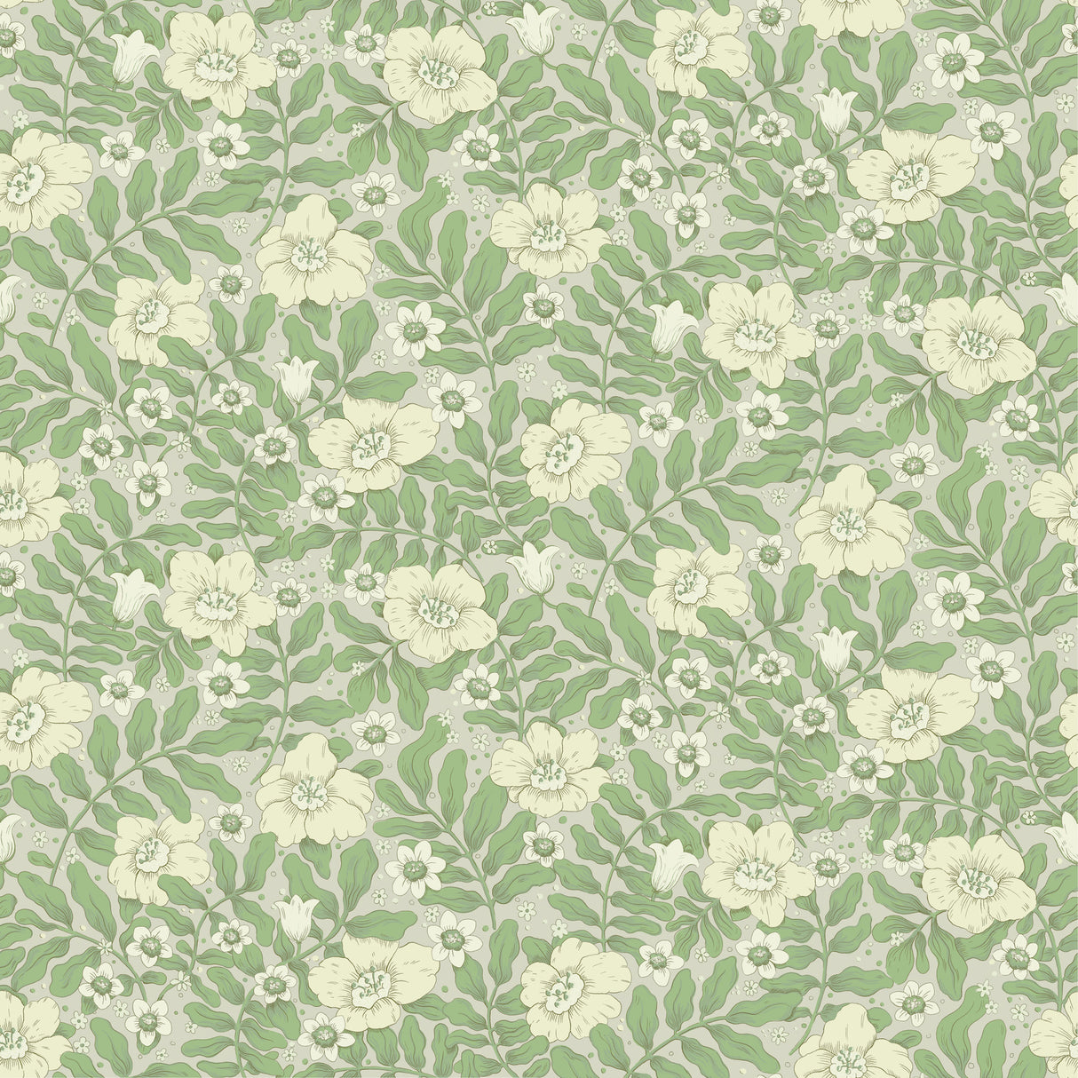 A-Street Prints 4201-48021 Maggan Jade Floral Trail Wallpape