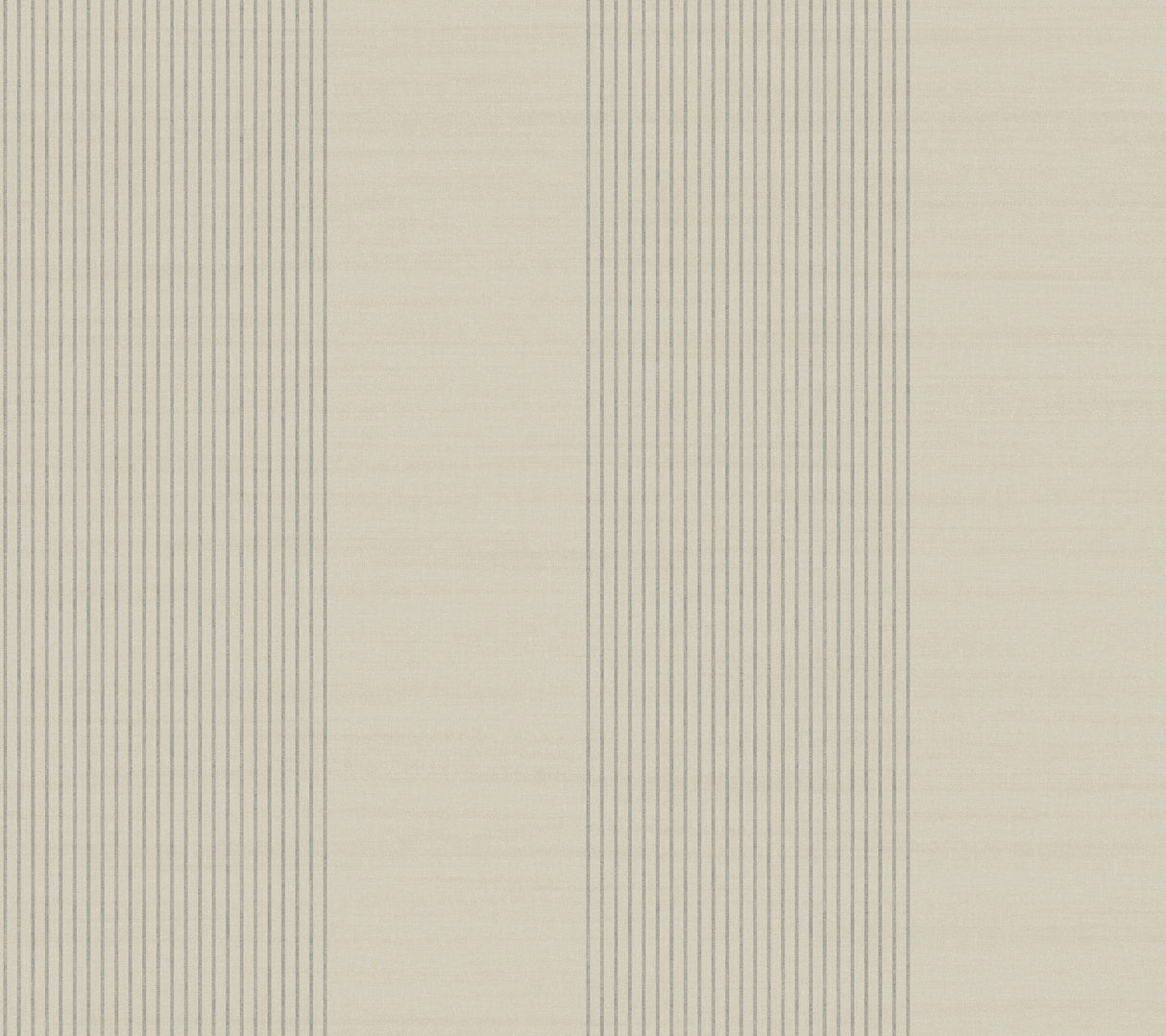 Ronald Redding 4211-83525 Archer Stripe Taupe Faux Linen Wal