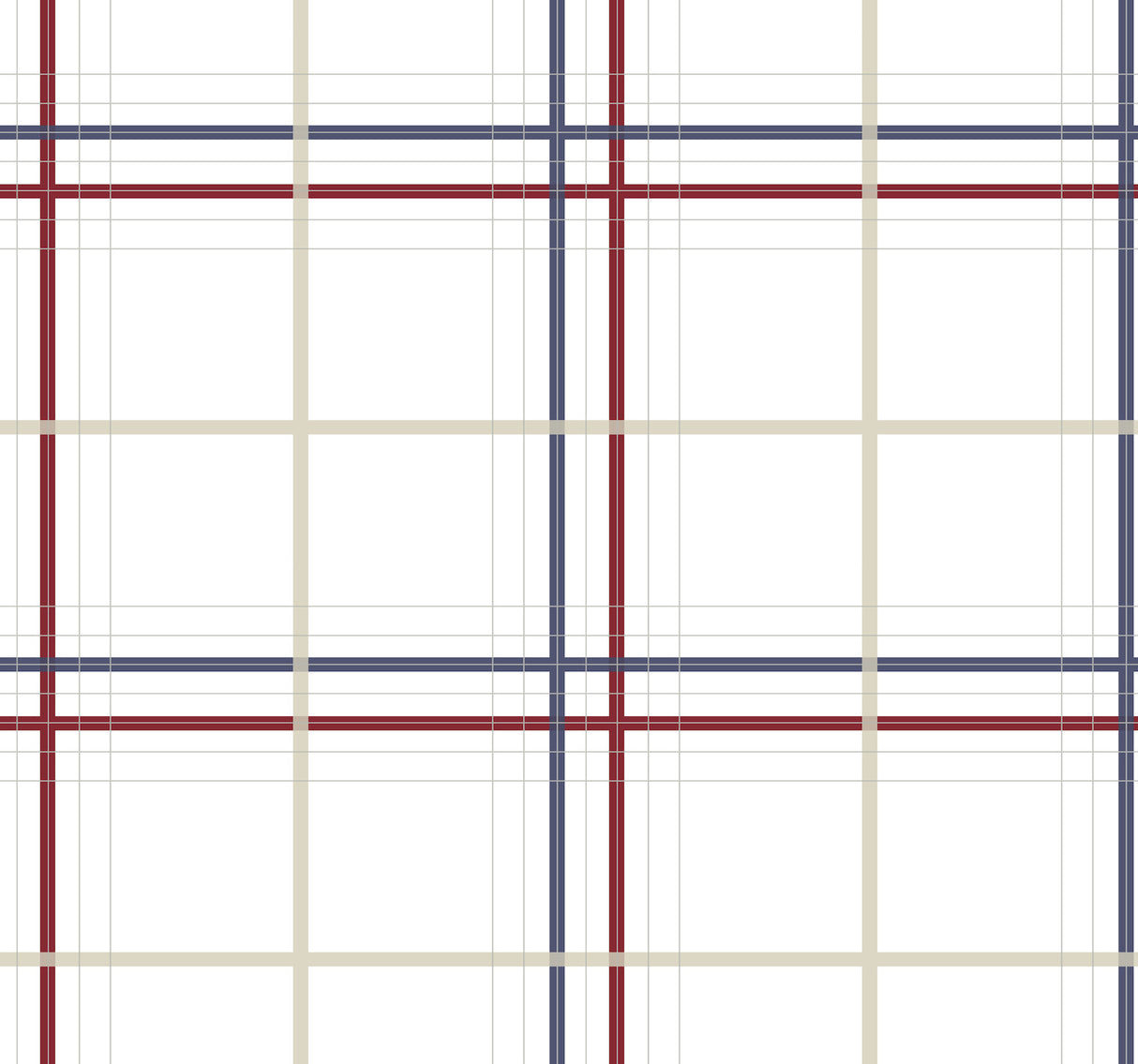 Ronald Redding 4211-83531 Lakeside Plaid Red Tailored Wallpa