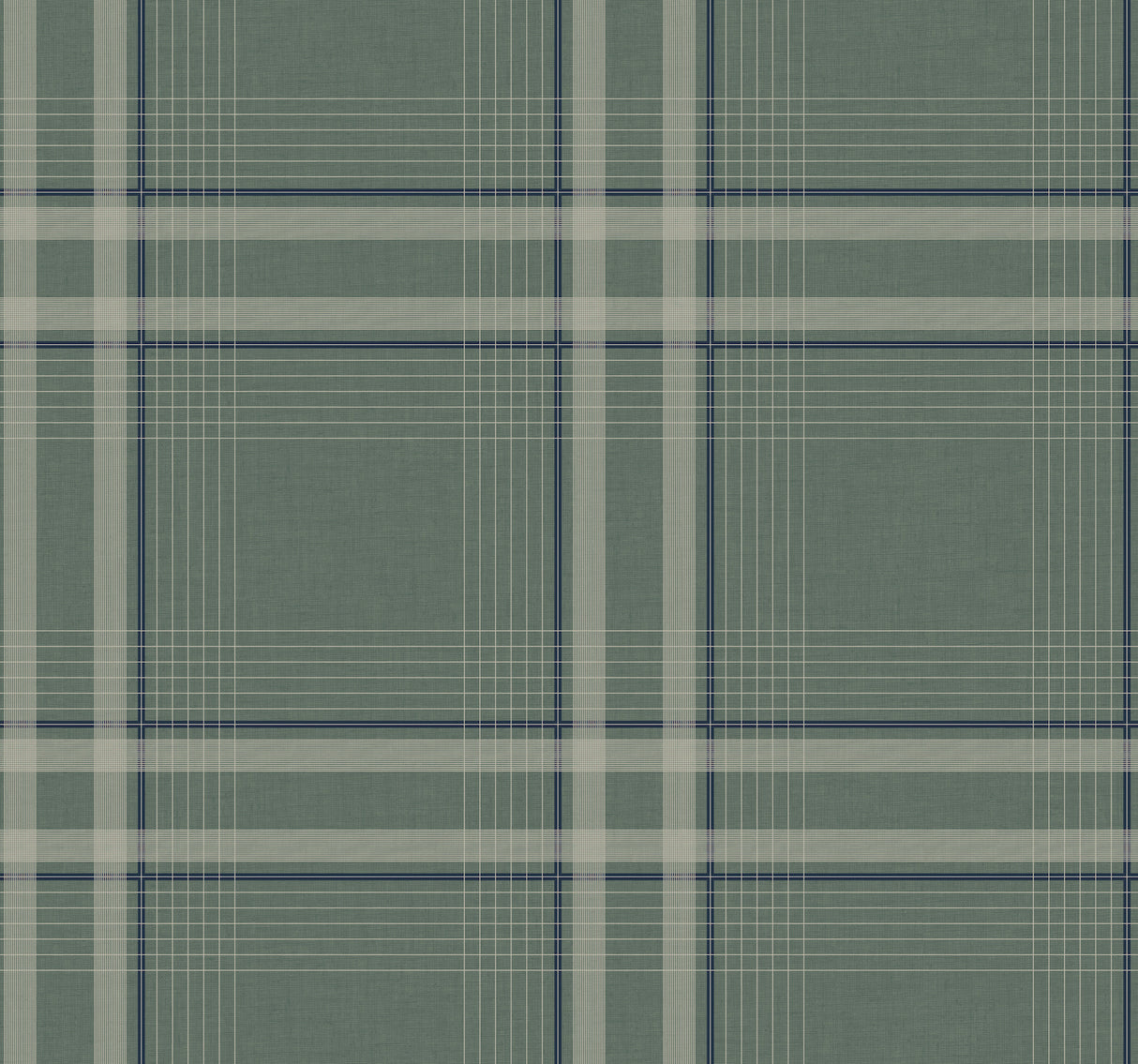 Ronald Redding 4211-83563 Country Club Plaid Green Faux Line