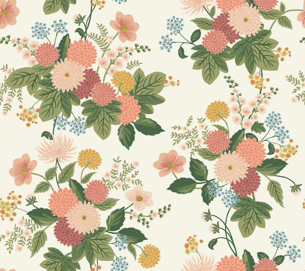 Rifle Paper Co. 4212-84361 Dahlia Cream Wallpaper