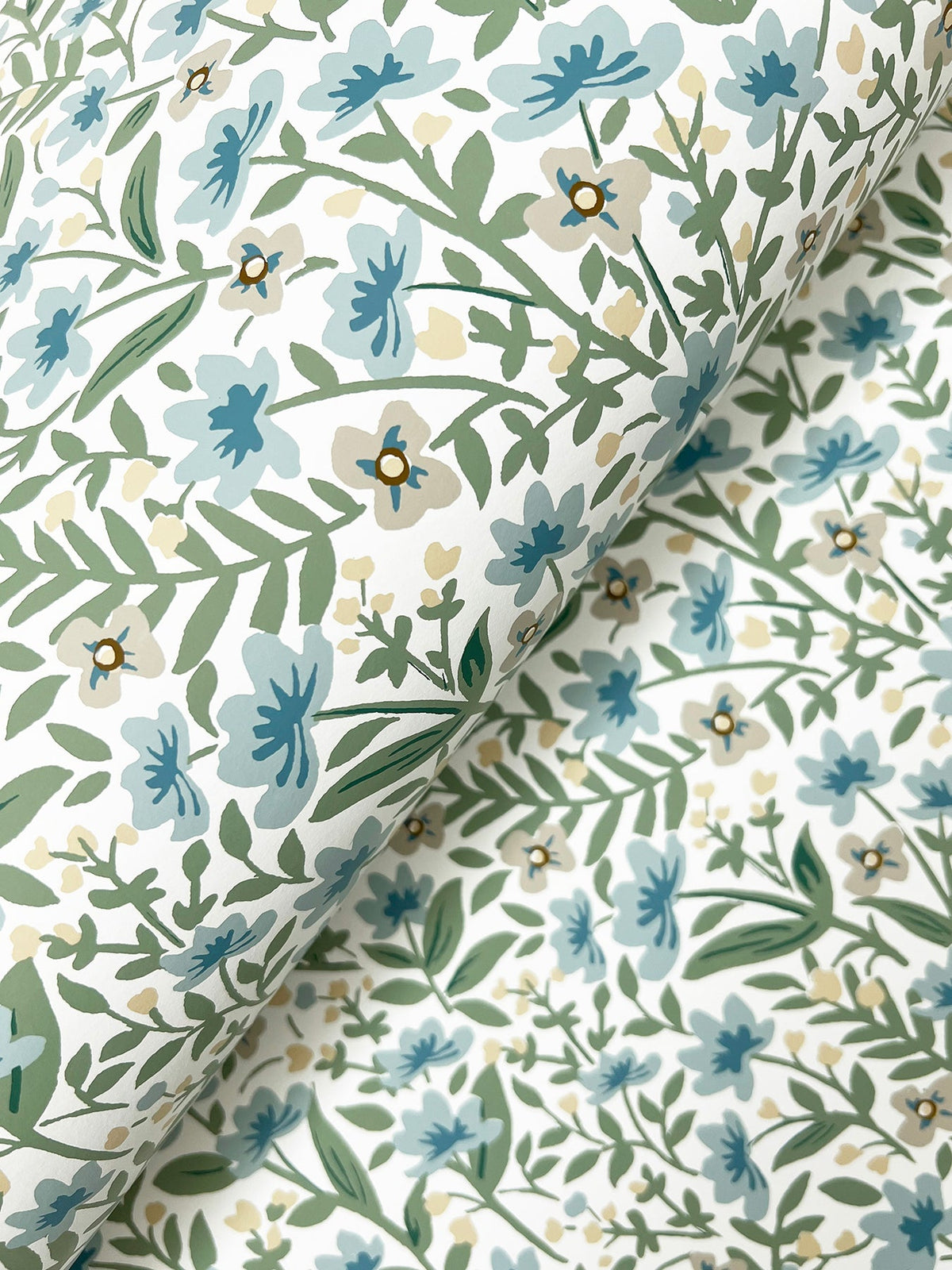 Rifle Paper Co. 4212-84367 Sylvie Blue Wallpaper