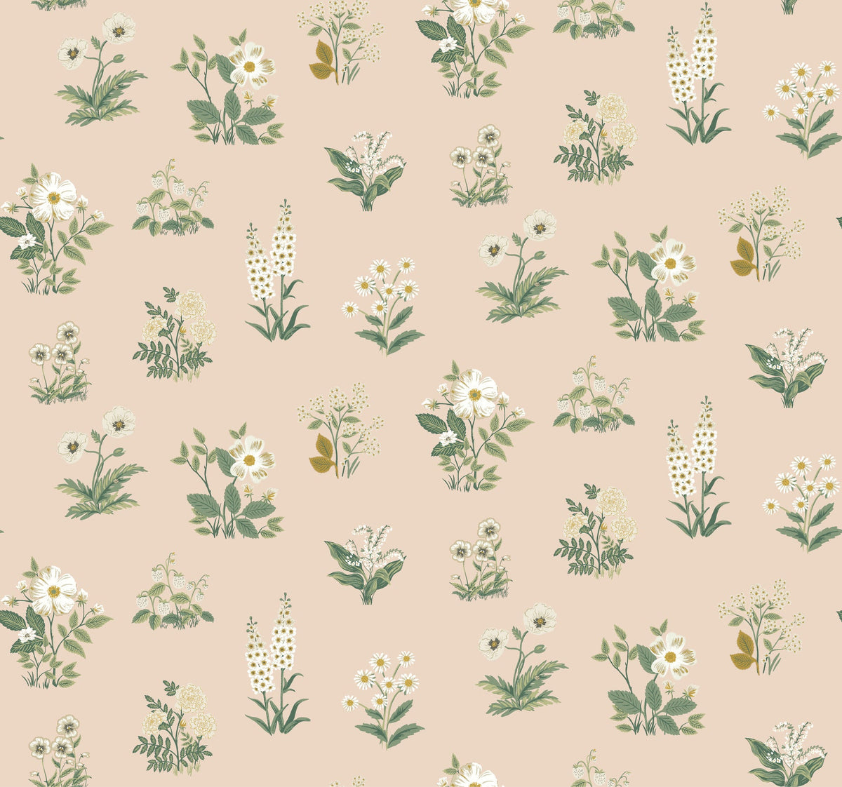 Rifle Paper Co. 4212-84372 Botanical Blush Wallpaper