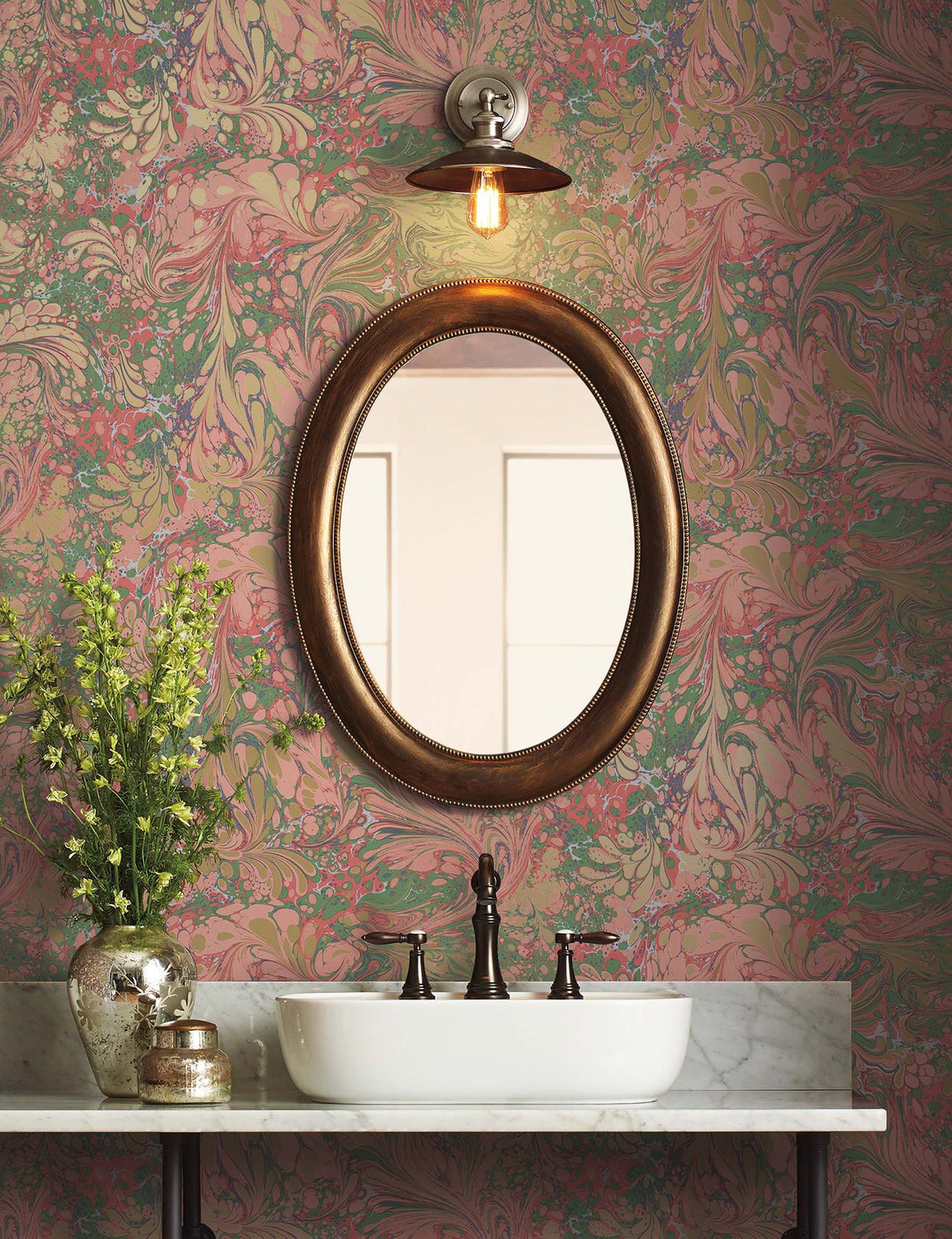 Rifle Paper Co. 4212-84376 Florence Rose Wallpaper