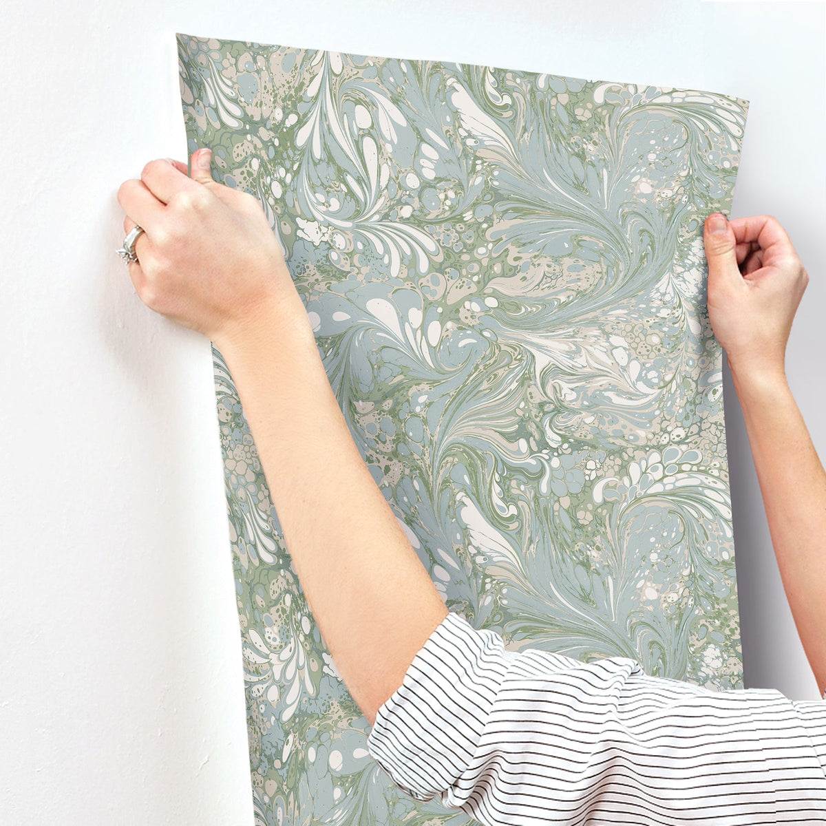 Rifle Paper Co. 4212-84377 Florence Blue Wallpaper