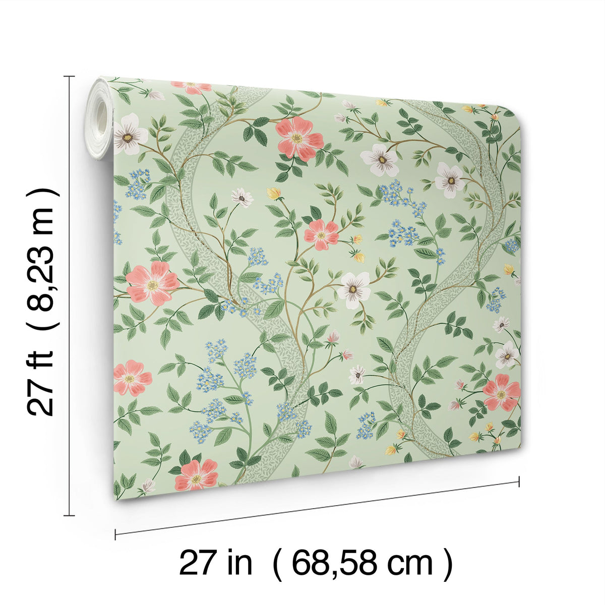 Rifle Paper Co. 4212-84380 Waverly Mint Wallpaper