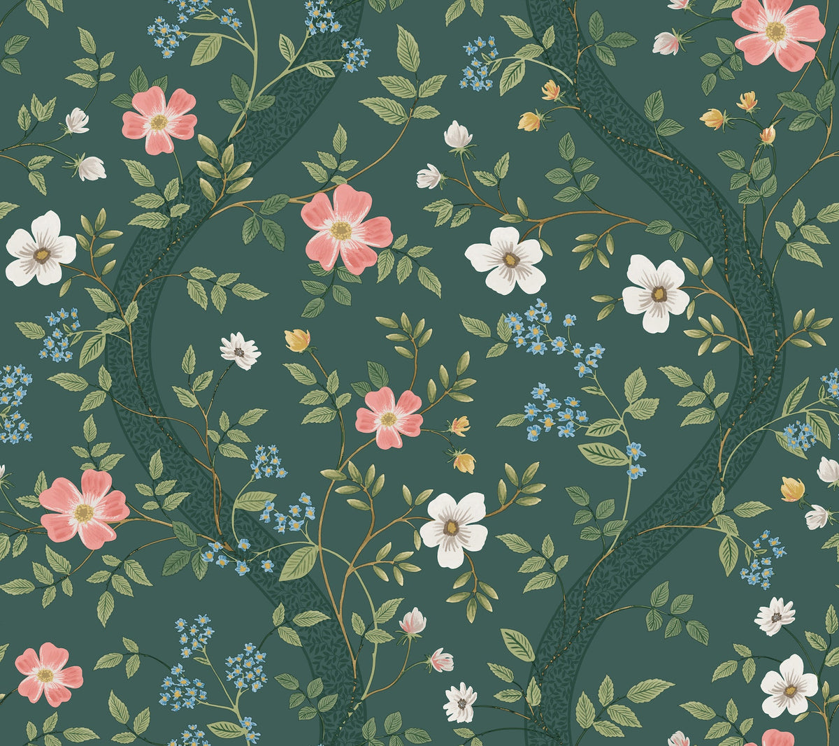 Rifle Paper Co. 4212-84382 Waverly Emerald Wallpaper