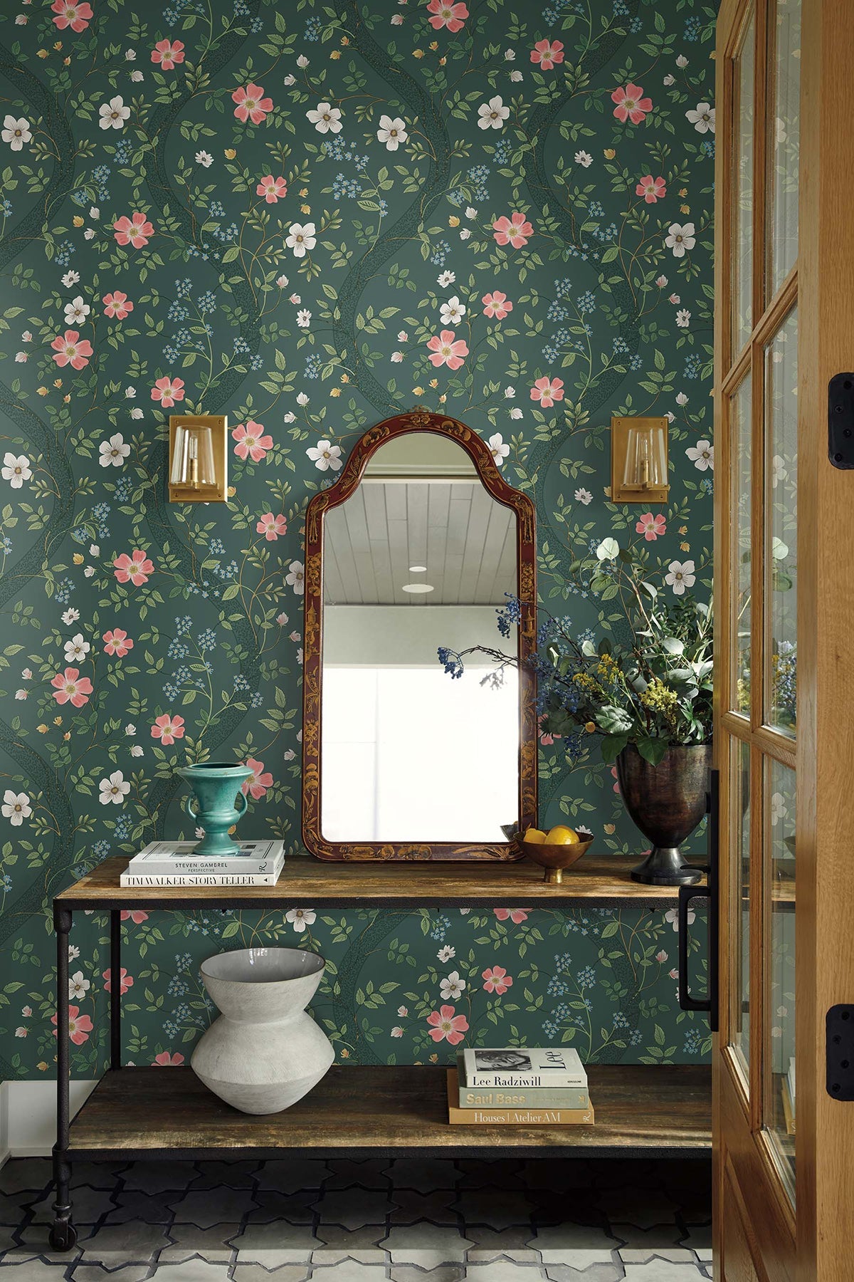 Rifle Paper Co. 4212-84382 Waverly Emerald Wallpaper